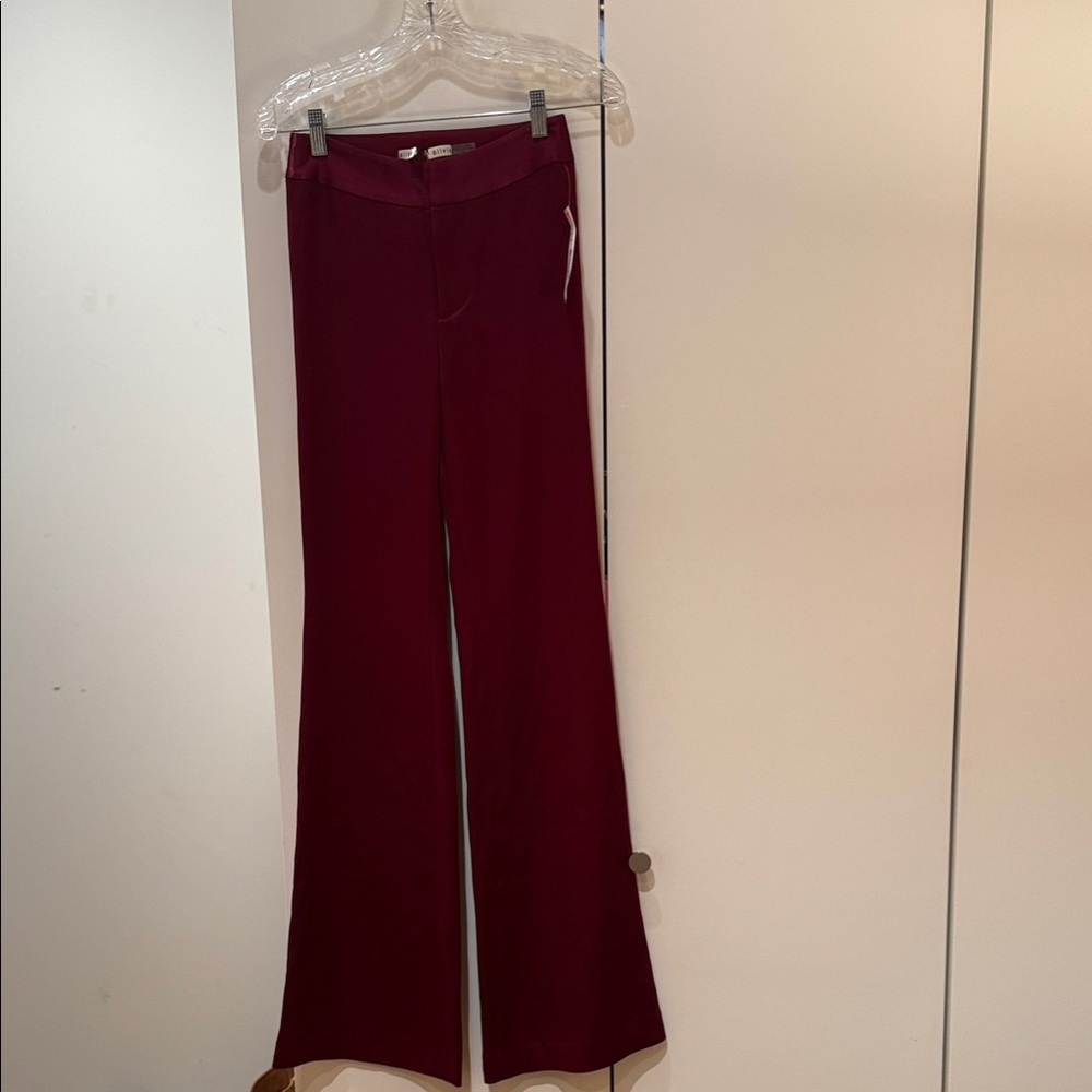 Alice + Olivia burgundy pants, size 00